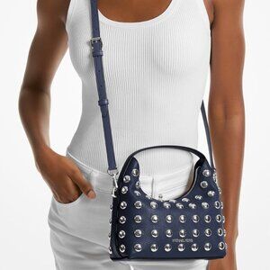 Michael Kors Navy Embellished Bag